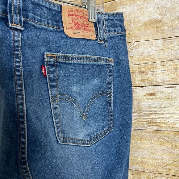 LEVI'S 525 DOWNTOWNER BOOTCUT STRETCH CASUAL EVERYDAY WEAR CLASSIC DENIM SZ.14M - Picture 8 of 10
